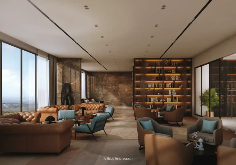 Lounge Seating & Library